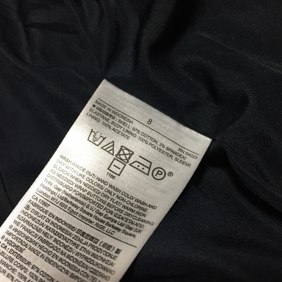 Banana Republic Blazer Women’s 8 Navy Blue One Button Cotton Spandex - Picture 8 of 10